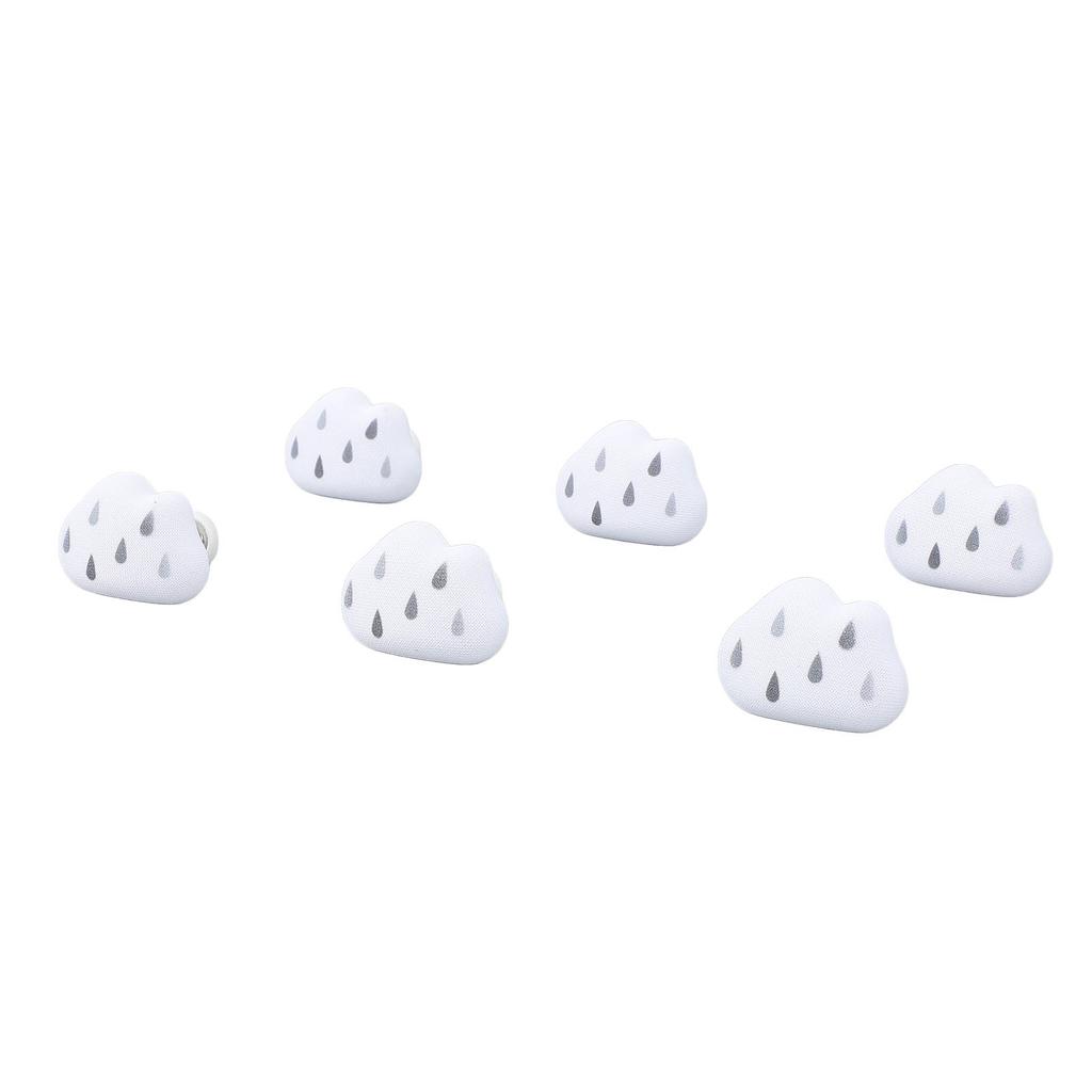 16pcs Duvet Pin Prevent Quilt Shifting Detachable Cloud Shape Comforter Button Clips for Quilt Cushions Curtains White