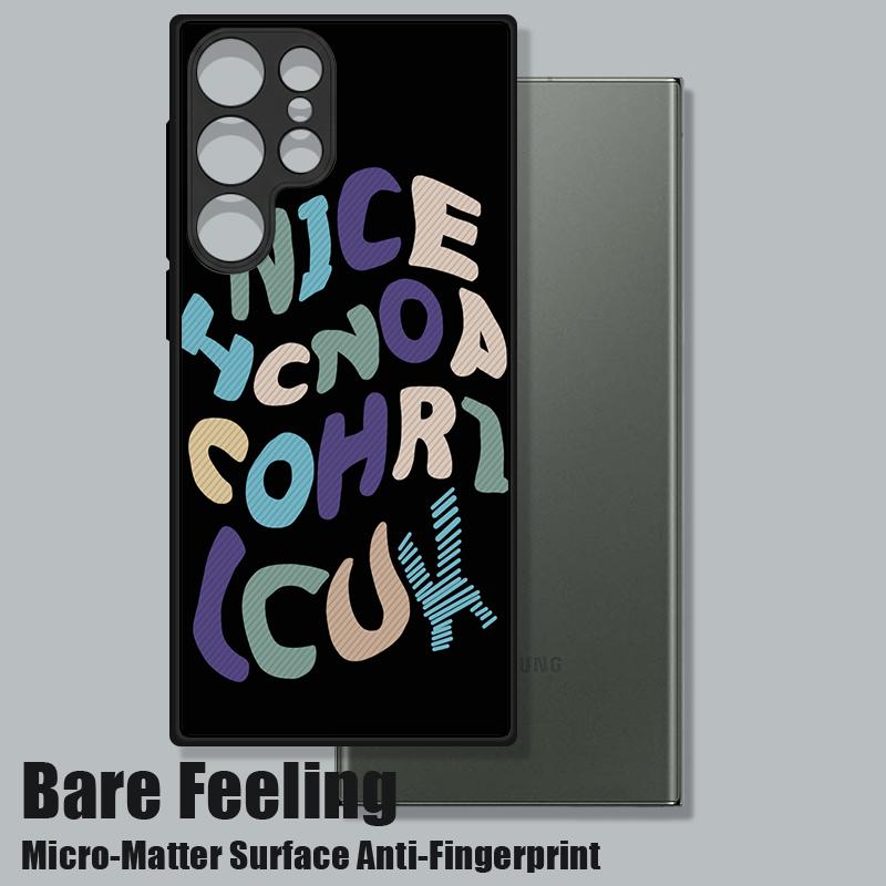 Magnetic For Magsafe Case For Samsung Galaxy S26 Ultra S25 Edge S24 S23 S22 Plus S21 FE Fashion Letter Pattern Hybrid Matte Cover