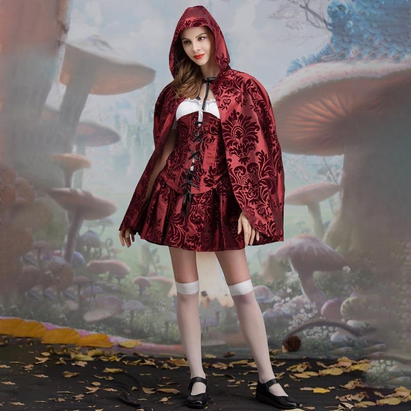 Halloween Adult Costume Pirate Dress Up Witch Dress Up Witch Gothic Little Red Riding Hood Cape Cape Vampire