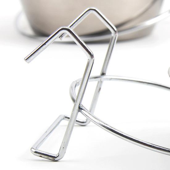 Puntos Pet Stainless Steel Dog Bowl Cage Crate Hanging Food Dish Water Feeder with Hook
