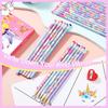 Rainbow HB Unicorns Pencils - Erasable Graphite Pencils with Erasers for Kids, Unicorn Party Favors (36 Pack)