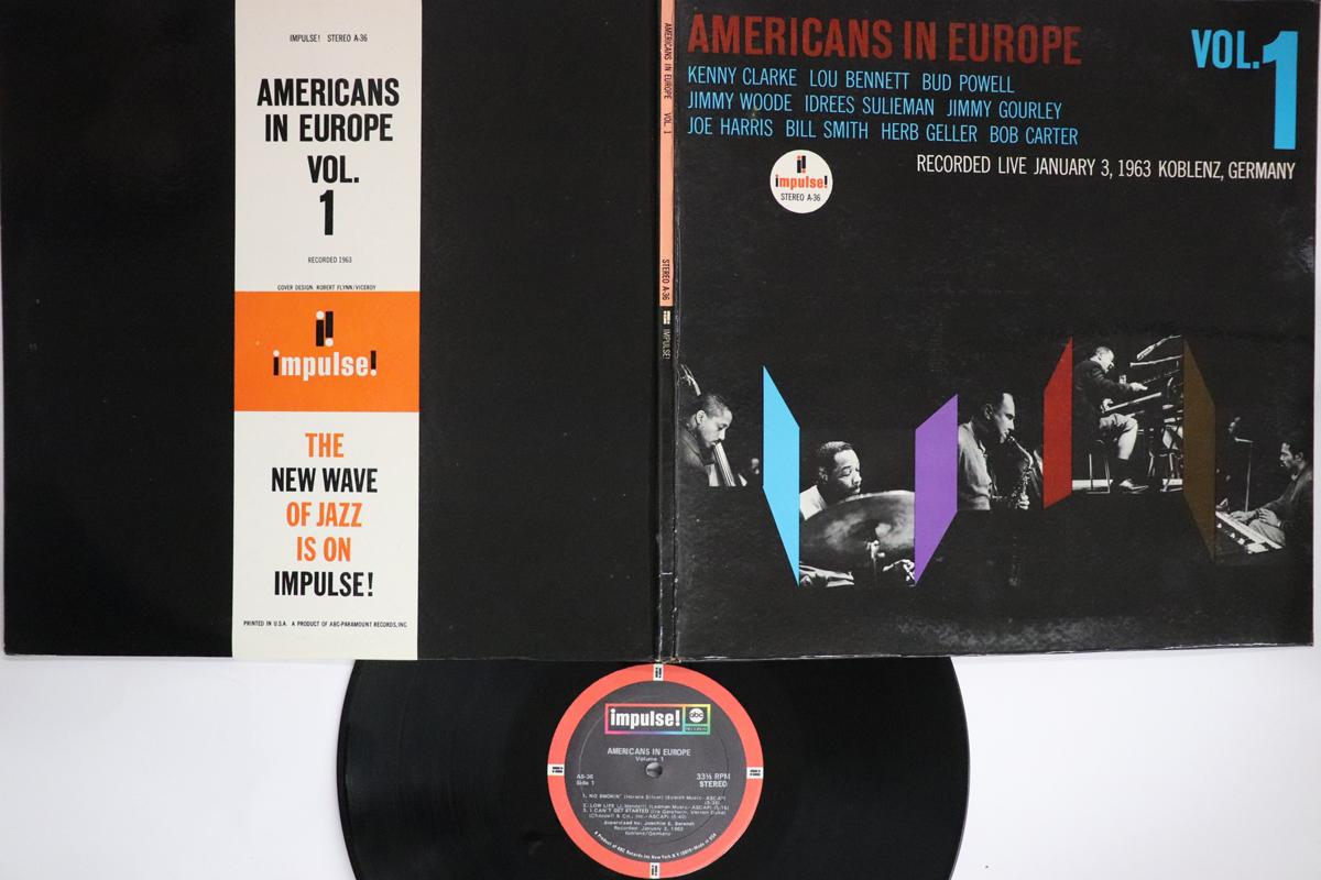 LP Record VARIOUS  Americans In Europe Vol.1 AS36 IMPULSE 1968 US Jazz Used