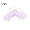 Hair Claw For Buns Back Head Shark Clip, Large Hollow Petal Shape Claw, Bun Holder Lightweight Clip Accessory, Size Shower for Thick And Half-Ties Ice
