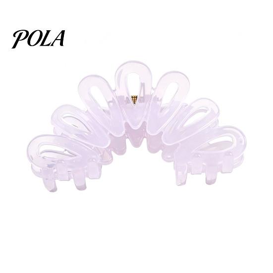 Hair Claw For Buns Back Head Shark Clip, Large Hollow Petal Shape Claw, Bun Holder Lightweight Clip Accessory, Size Shower for Thick And Half-Ties Ice