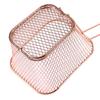 1Pc Stainless Steel Frying Basket Multifunctional Mini French Fries Frying Basket Creative Square Oil Separated Frying Basket