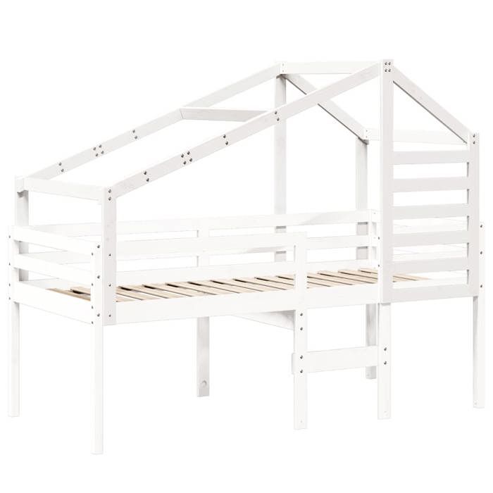 VidaXL Bed Canopy for Children White 198x97x113 Cm Solid Pine Wood, Bed Canopy, Bed Canopy for Child, Canopy for 846877