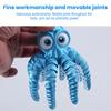 Yousheng 3D Printed Octopus Figurine Movable Joints Big Eyes Octopus Figure Articulated Sea Animal Model Fidget Toy Home Office Desktop Decoration