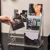 Multifunctional Counter Display Rack 5-Layer CD Rack, Album Display Rack, Transparent Storage Rack For Tapes