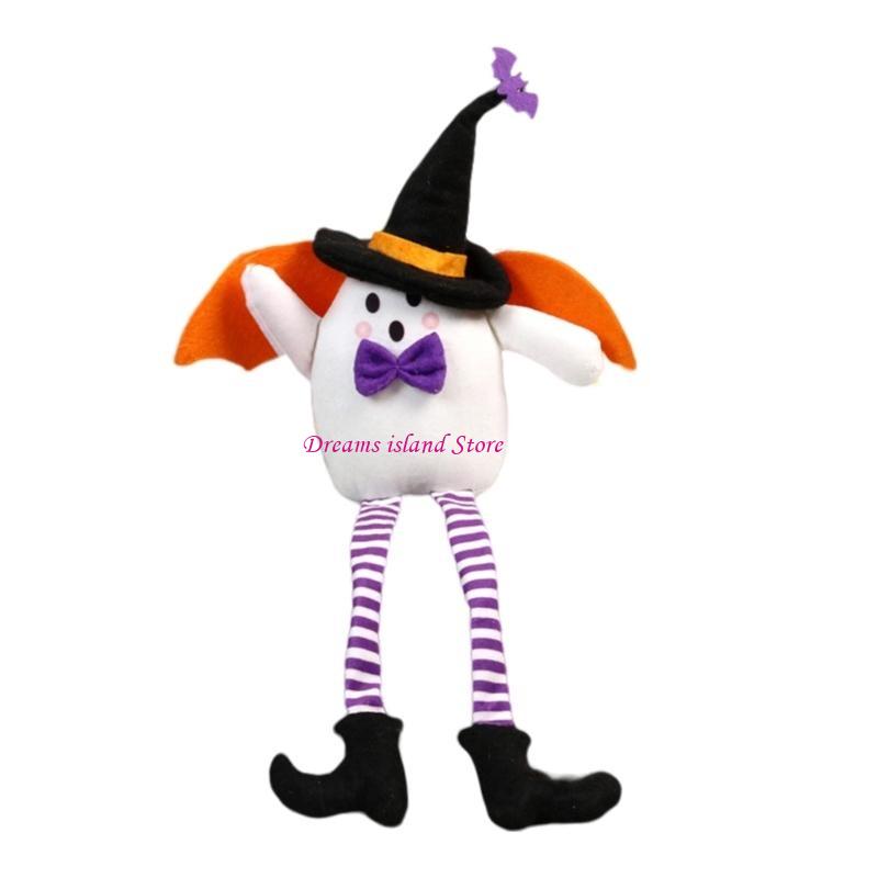 Halloween Witch Hat Long Legged Doll Ornament for Eerie Season Fun Home Accent HX6C