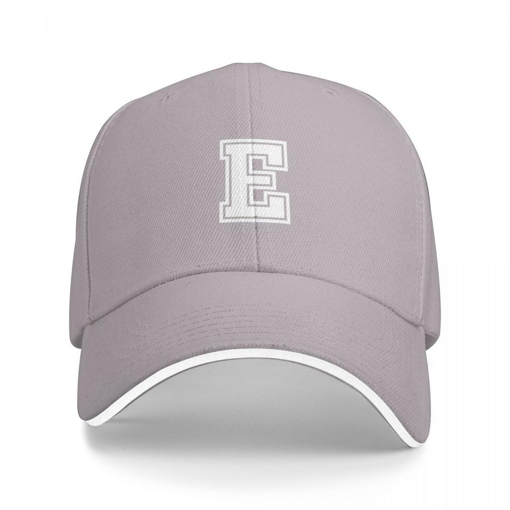 Letter E Initial E Varsity Style In White Baseball Cap Derby Hat Golf Hat Genuine Sun Hats For Women Unisexs