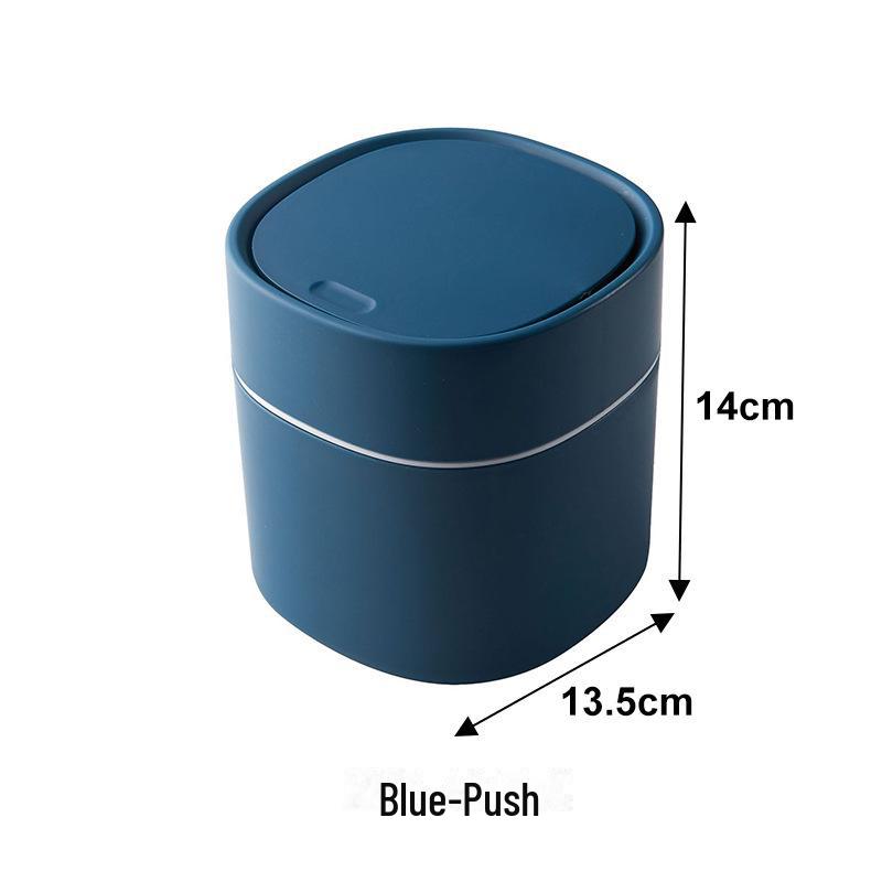 Coș de gunoi mini nordic pentru birou cu capac pentru depozitare diverse și curățare tub - perfect pentru bucătărie, birou și uz casnic