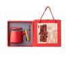 Elegant Ceramic Mug & Wooden Handle Cup Gift Set