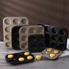 4/6/9/12Holes DIY Non-Stick Cake Pan Bakeware Muffin Cupcake Mold Baking Dish Carbon Steel Kitchen Oven Trays Pastry Tool