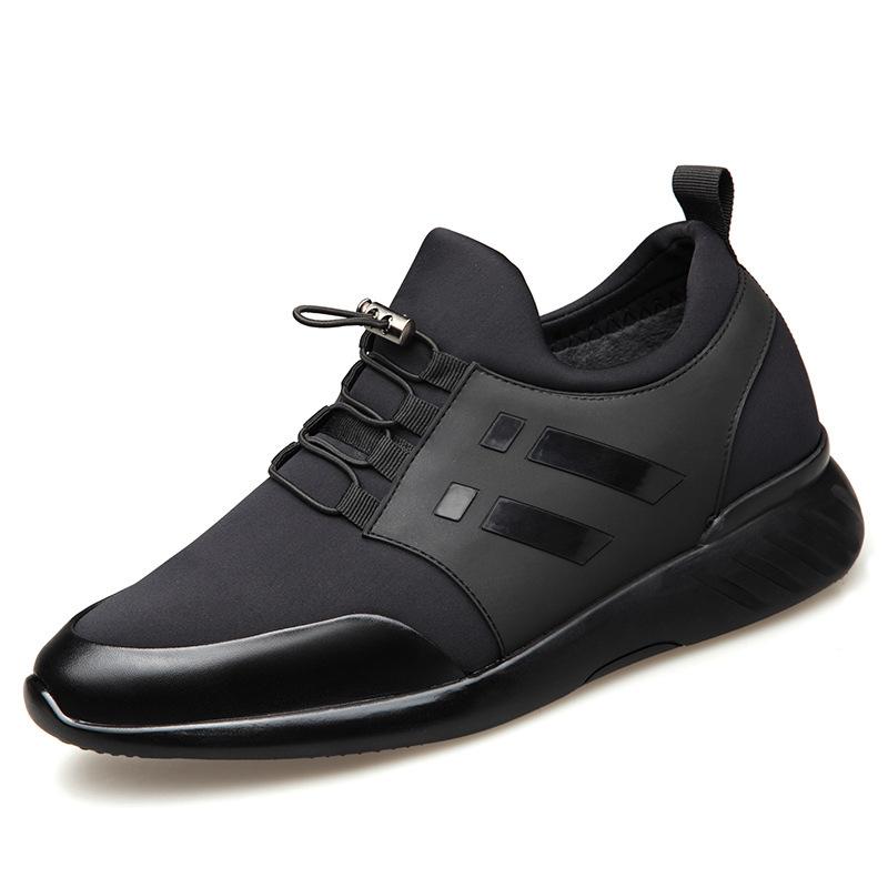 Men's Shoes Invisible Inner Height Increase Non-slip Wear-resistant Leather Shoes 8CM Genuine Leather Sports Shoes Men's Casual Shoes Men's Height 