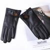Damen Handschuhe aus echtem Lammleder: Dickes Fleece, Winddicht & Kältebeständig für den Winter
