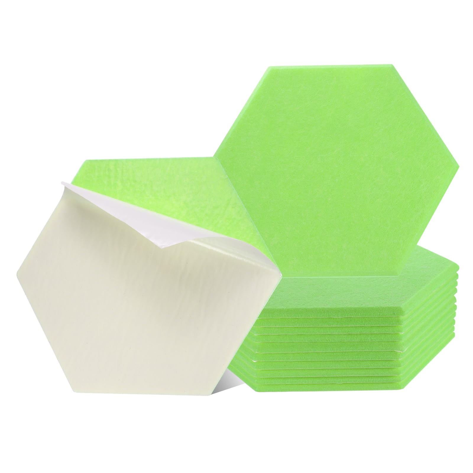 

uxcell 12-Piece Self-Adhesive Acoustic Panels, 12 x 10 x 0.4 , Good Density Soundproof Padding, Hexagonal Soundproof Absorbent Panels, Insulation,