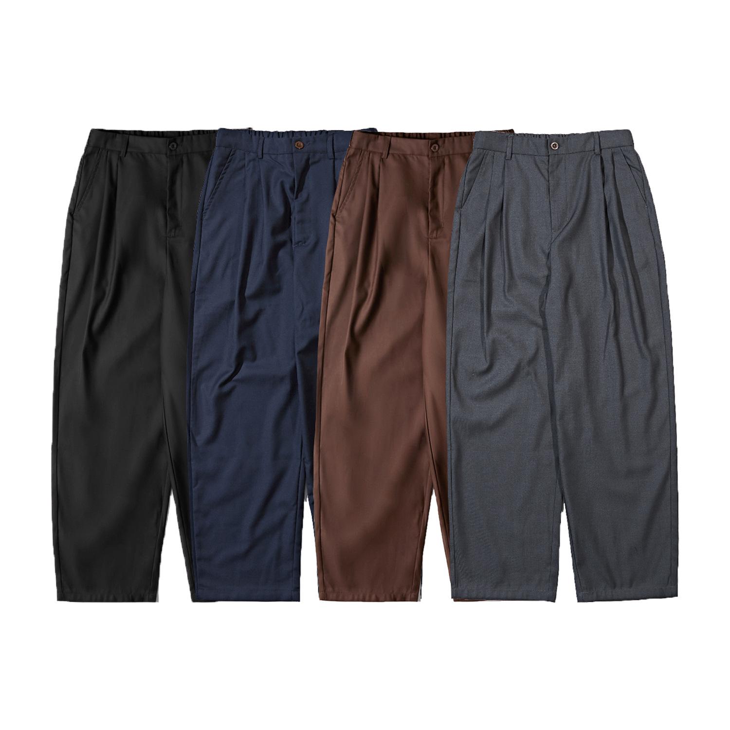 

RUIIENRS x ROPUCHA 2021 SS японские модные зауженные брюки FK082 S темно-серого