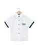 Kids' Summer White Collared Short-Sleeve Shirt - Primary School Uniform