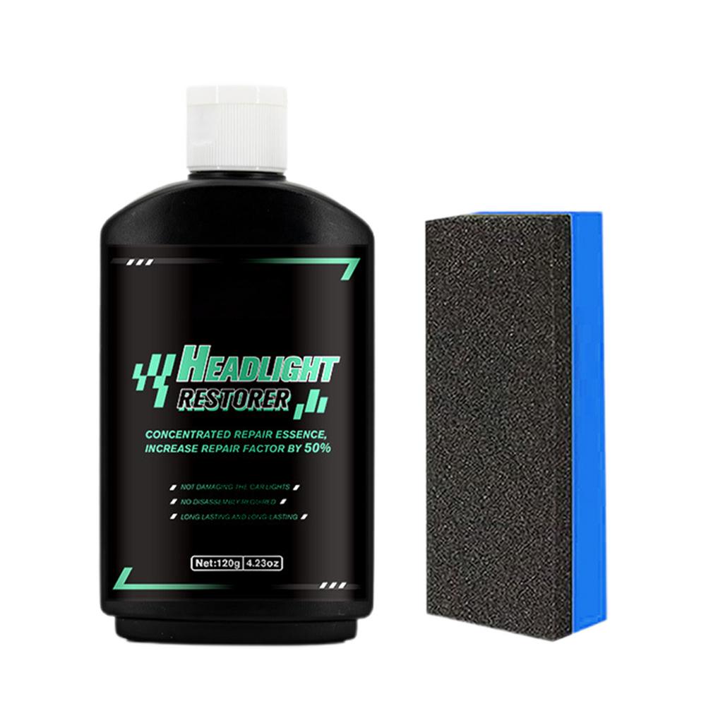 

Авто фара линзы восстановить 120г фара мгновенное обновление очиститель восстановитель с губкой авто фара ремонт полироль очиститель чёрный