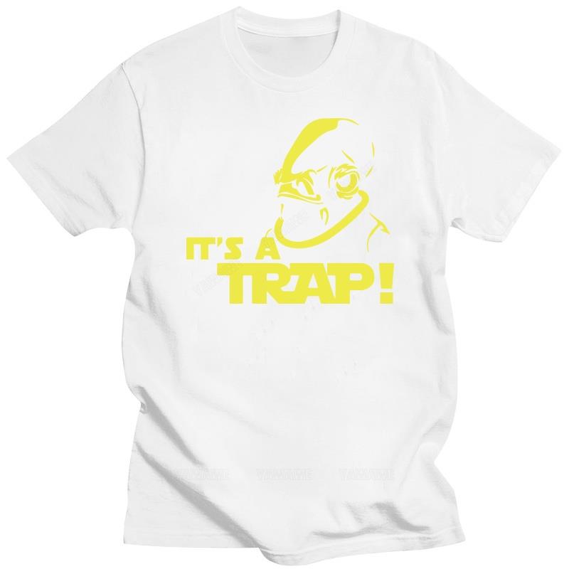 Black T Shirt for Summer Brand Tee-shirt Admiral Ackbar IT A TRAP Funny Cool Death Star Men Tee Shirt 188 Fashion Print Tshirts