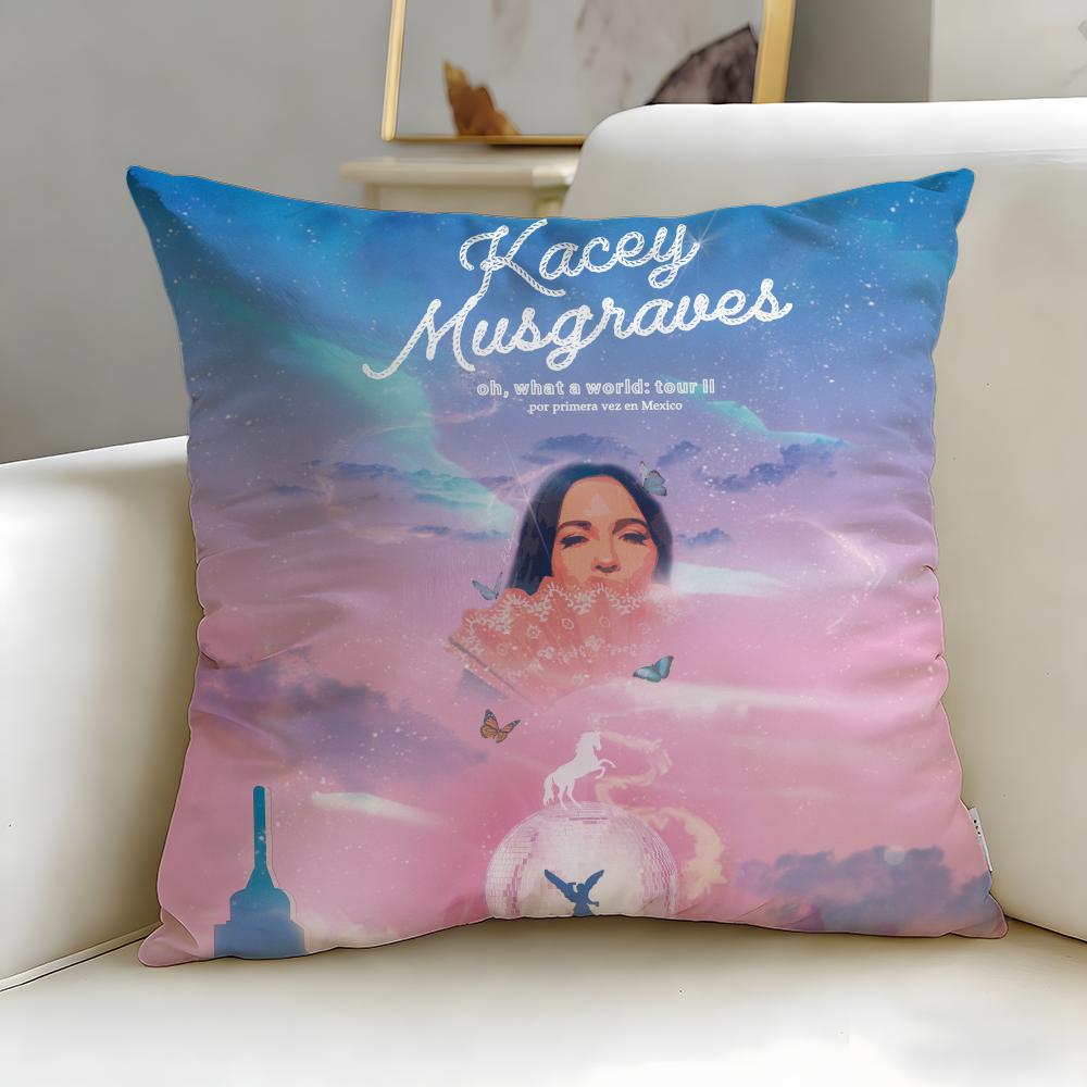 popular singer Kacey Musgraves Cushion Cover Soft EasyWash Pillow Case Versatile for Couch Bed Travel and Office