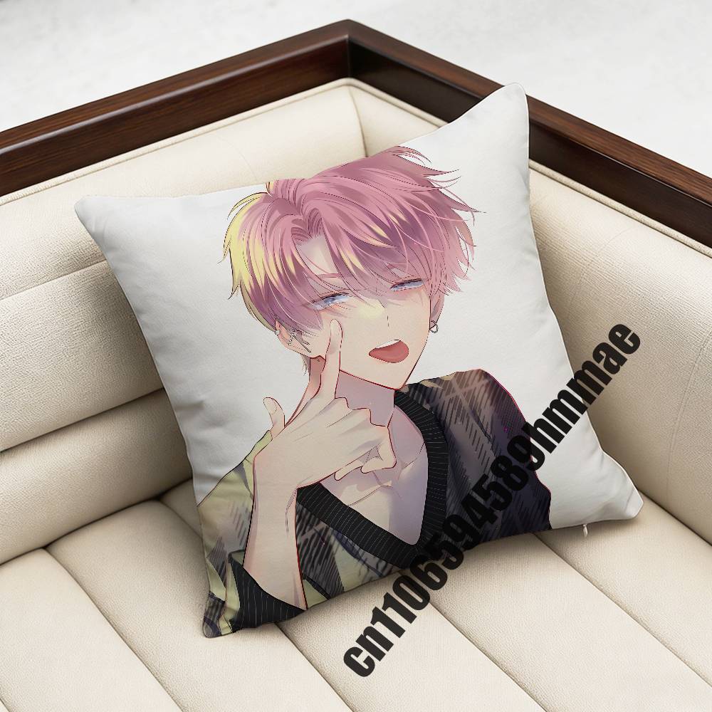 For Tamon-Kun Ima Docchi Fukuhara Tamon Utage Kinoshita Throw Pillow Case Sham 45X45Cm 35X35Cm Square Home Pillowcase Cushion