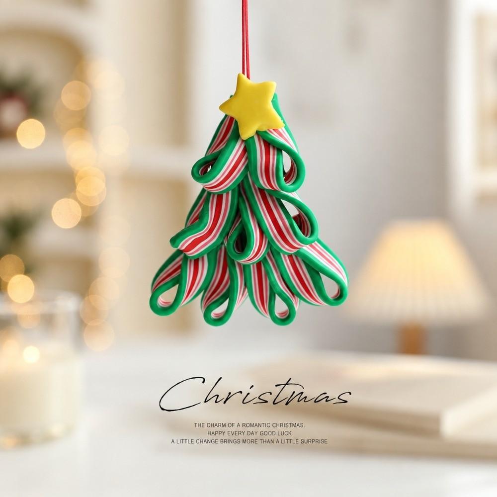 Hanging Christmas Lollipop Ornament Plastic Hanging Decoration New Year Decoration