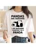 Cute Panda T Shirt Cute Cartoon Panda Printed Roundneck Shortsleeved Tshirt Children and Adults Fashionable and Casual Top