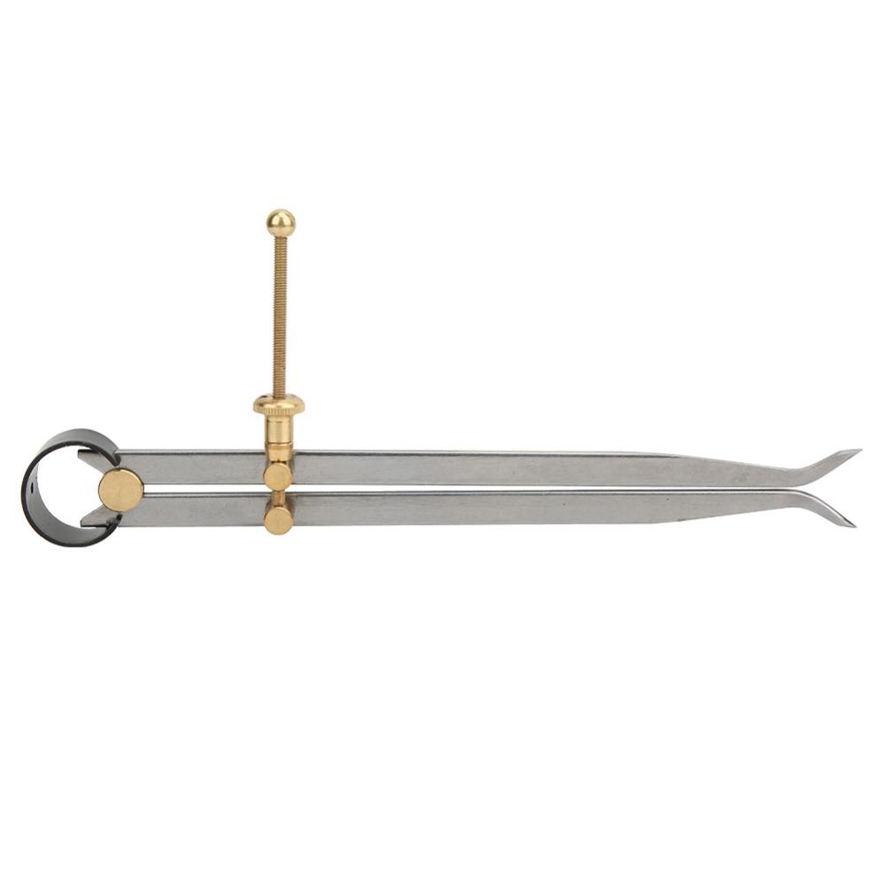 Brass Spring Divider Heat Quenched Spring Joint Caliper Durable Flat Leg Caliper For Scribing