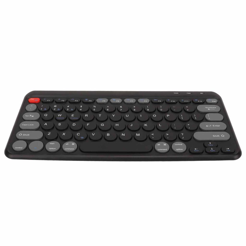 Compact Round Keycaps Mini Keyboard Wireless Bluetooth 2.4G Dual Mode Portable Slim Keyboard for