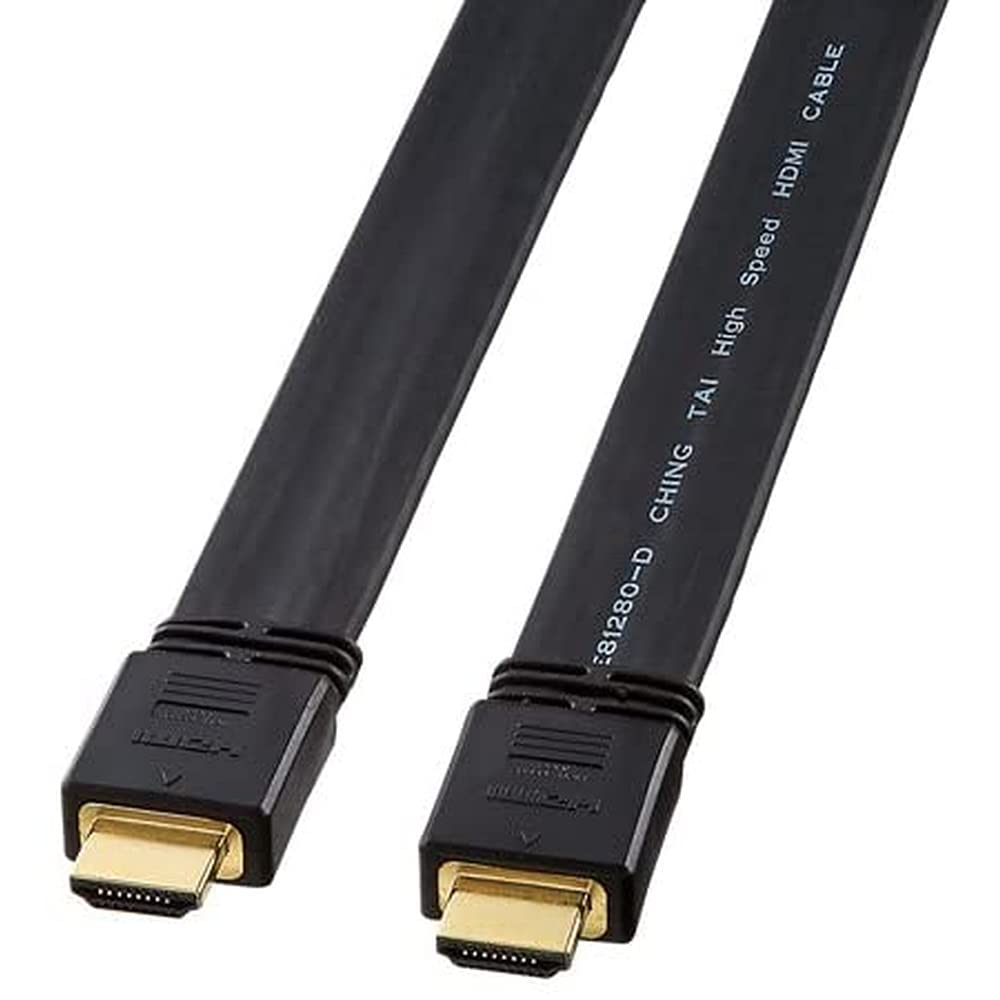 

Sanwa Supply Flat HDMI Cable 10m Black KM-HD20-100FK чорний