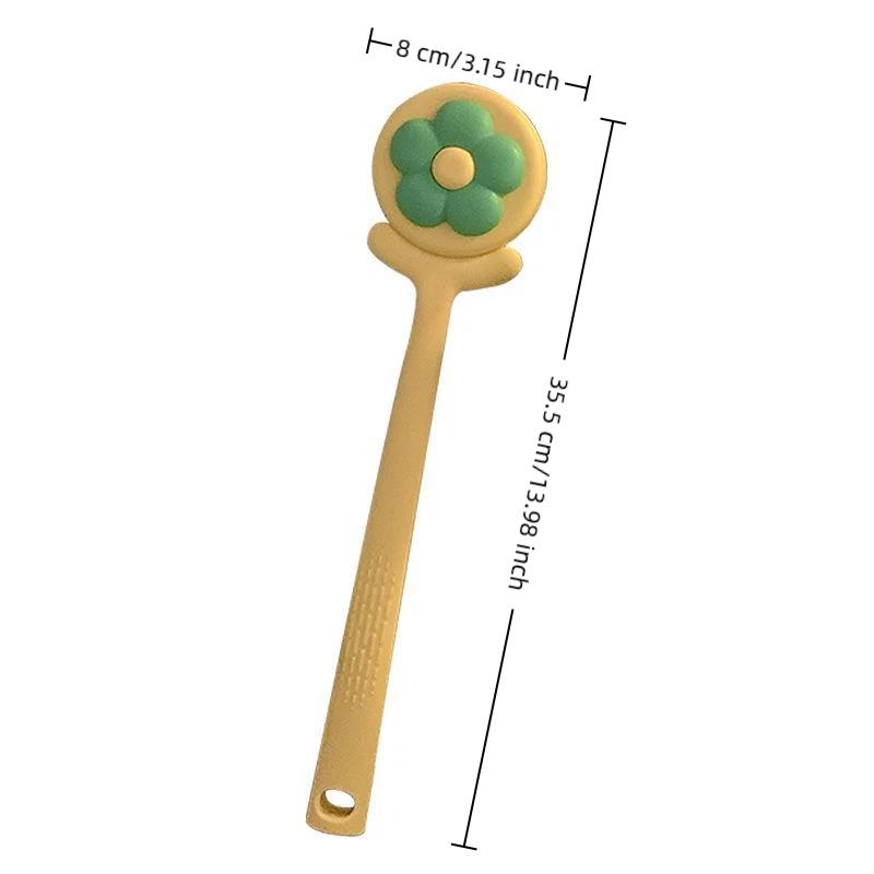 Soft Hair Shower Body Brush Long Handle Bathroom Wash Brush Bathing Massage Back Body Scrubbing Supplies Exfoliating Brush