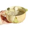ZISIZ Cute Green Pear Ceramic Noodle Bowl Set