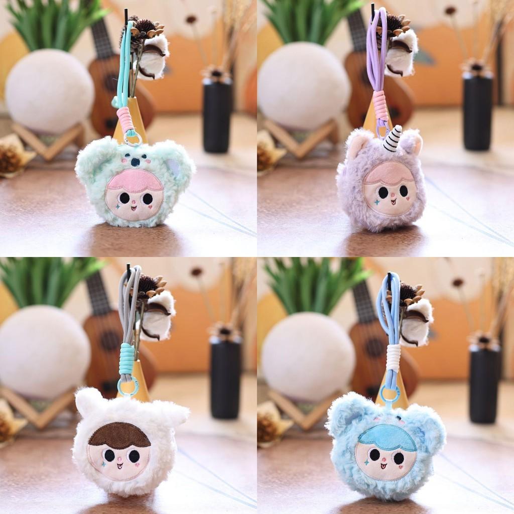 Three V3 Baby Plush Keychain Cute Cartoon Keyring Giftgiving Doll Decoration