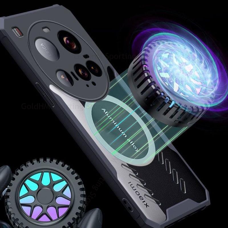 Cover For Xiaomi 15 Ultra Armor Shockproof Clear Acrylic Shockproof Case For Mi 13 Pro 12S 11 14 15 Ultra Cooling Heat Dissipation For Magsafe Cover