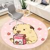 1pc Hamster Milk Office Round Rug, Carpet for Office, Gaming, Lightweight Round Floor Mat yy260205092