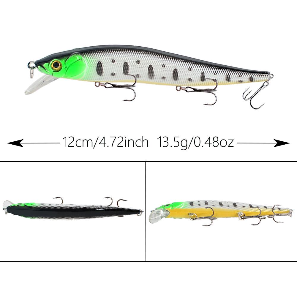 Sinking Minnow Lure 12cm 13.5g Realistic Sea Fishing Bait