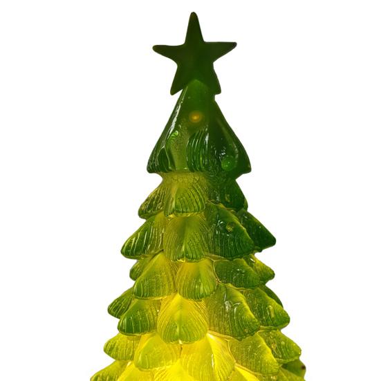 LED Christmas Tree Night Light Glowing Tree Decoration Festive Tabletop Ornament Atmosphere Party Holiday Gift