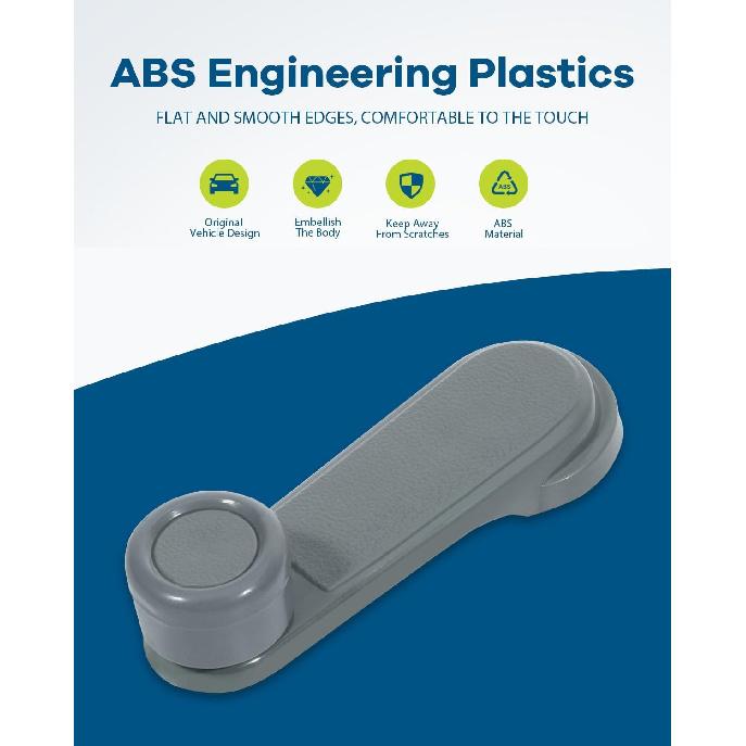 LUJUNTEC Interior Door Handles Window Crank Handle,Front Rear Door Handles Driver Left Passenger Right Side,Replacement for 1986 for Nissan for