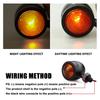 Motorcycle Led Turn Signal Light Direction Indicator Lamp Bullet Chrome Amber Moto Front Lamp Tail Light 12V Universal 1 Pair