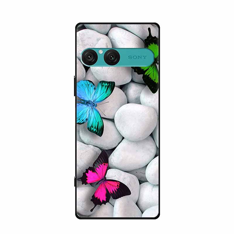 For Sony Xperia 10 VII Case Soft Silicone TPU Back Cover Protective Coque for Xperia10 VII 5G XQ-FE54 XQZ-CBFE Black Phone Cases