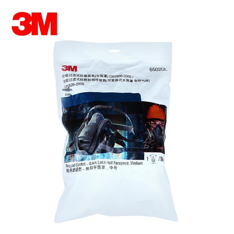 3M Quick Latch Silikon Halvmask med Filter och Patron