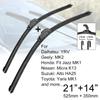 Car Front Windshield Wiper Blades 21" + 14" J Hook U-type Universal For Daihatsu Geely Honda Nissan Suzuki Toyota