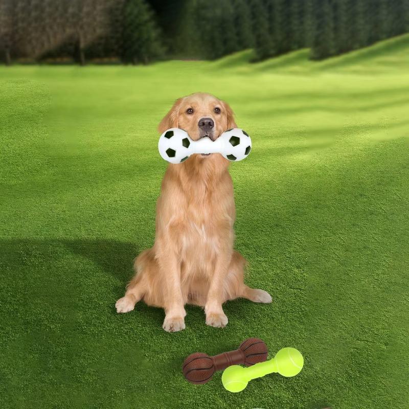 Dog Squeaky Chew Toy - Durable Plastic Corn/Chicken Leg Design, Dental Health & Boredom Relief for Puppies