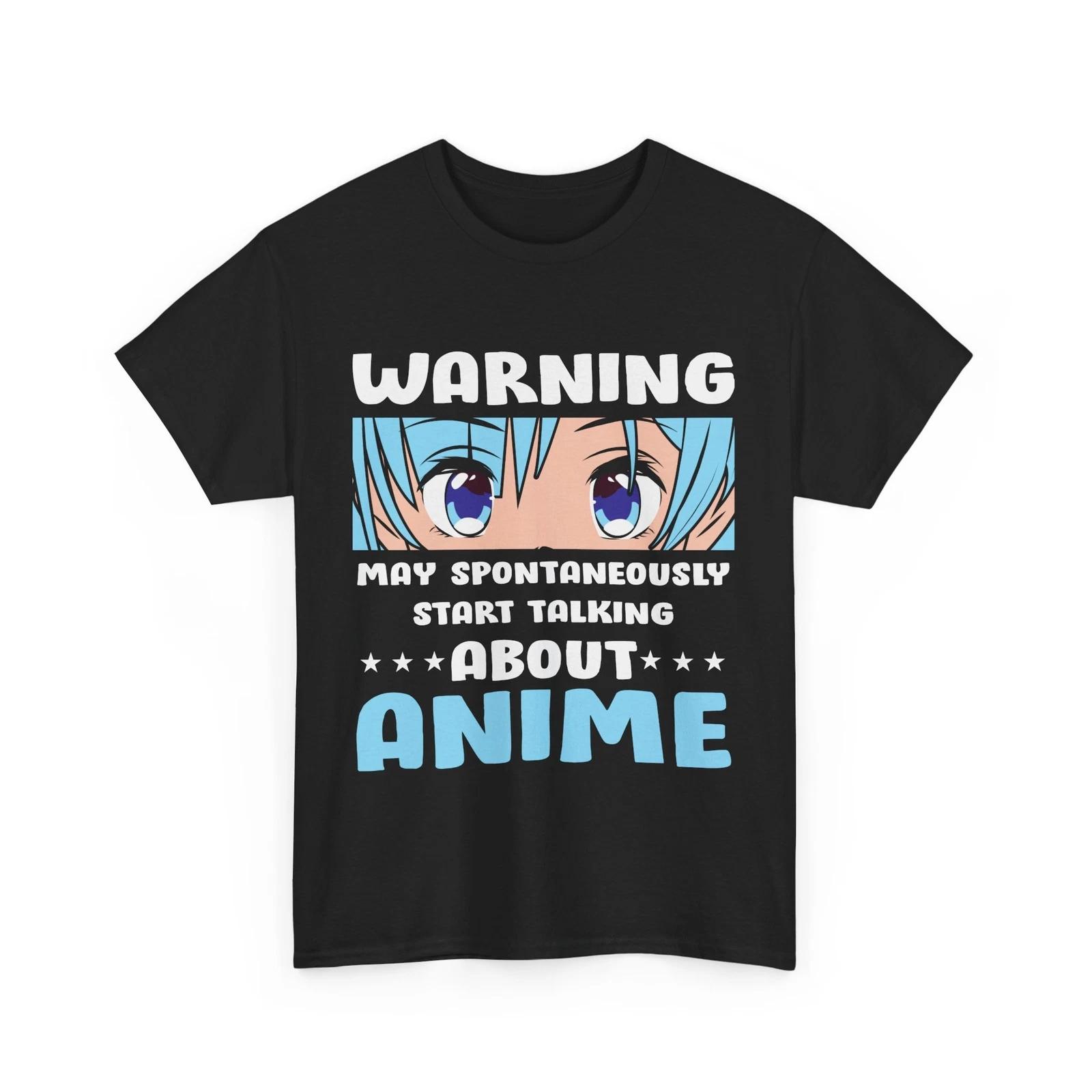 Manga - Anime Tee | Warning May spontaneously start talking about anime Shirt XL