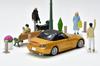 Geocolle Car Snap 22a Urban Street Corner 2 ABS Partially Mini Car Set 64# resin/PVC Dolls/accessories (painted, Assembled) + Die-cast