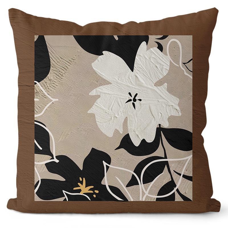 New Retro French Style Abstract Illustration Model Room Decoration Home Bedroom Bedside Living Room Sofa Cushion Cover Cushion