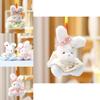 Cute Bunny Plush Doll Keyring Animal Plushie Girls Bag Decor For Teens