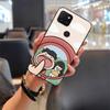 Anti-dust Silicone Phone Case For TCL T-Mobile Revvl 5G Cartoon Couple Full Wrap Dirt-resistant Anti-knock TPU Durable