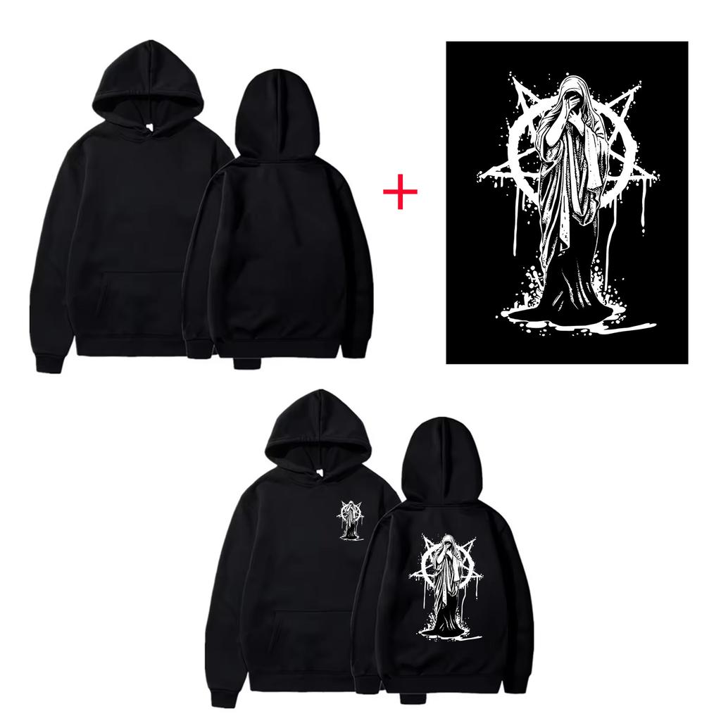 DIY Custom Your Brand LOGO  Men Women Casual Hoodie  Top Solid Color Pullover Street Personality Sweatshirt Custom Gifts